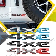 3D ABS Car Badge 4xe Logo Body Sticker For Jeep Wrangler JL JK Rubicon Auto Styling Fender Rear Trun