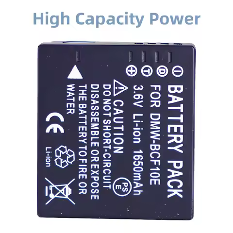 1650mAh DMW-BCF10E DMW-BCG10 BCG10 BCG10E Battery for Panasonic Lumix DMC-3D1 DMC-TZ7 DMC-TZ8 DMC-TZ