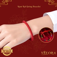 MERAH Velora Jewelry Chinese Knot Red String Bracelet | Bracelet RedTALI POLOS Premium Oriental Ethn