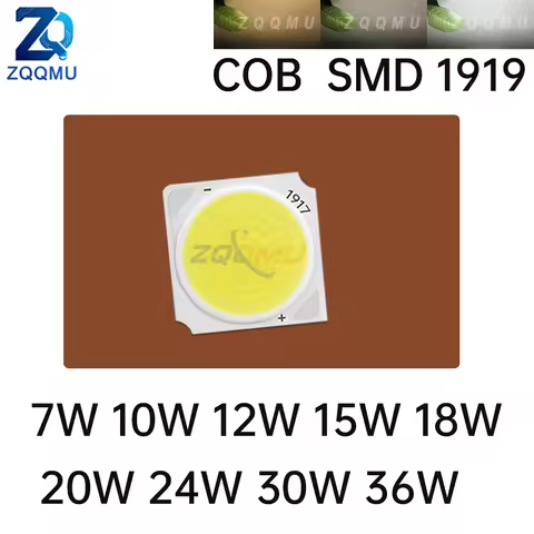 10PCS DC SMD1919 COB Chip 7W 10W 12W 15W 18W 20W 24W 30W 36W LED PCB Light Board Suitable For Modifi