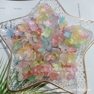 Live Accessories Four-Petal Flower 10mm Ornaments Two-Color Headdress Pearl Gold Hydrangea Phantom G