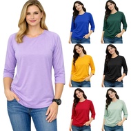 Plain 3-sleeved T-shirt for men and women, unisex, sizes ML XL XXL T Shirt Cotton T Shirt Plus Size 