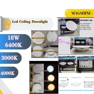 PR180/18w LED Ceiling Downlight - White 6400k / Cool White 4000k / Warm White 3000k