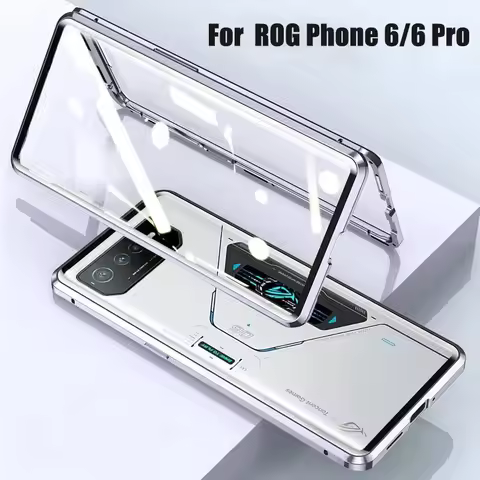 Capa For Asus ROG Phone 6 Pro Tempered Glass Phone Case For ROG Phone 6 5 5S Pro 360 Double Sided Ma
