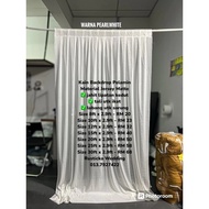 Page 1 Wedding Curtain Kain Backdrop Pelamin Jersey Matte Langsir Lebar 2.9kaki Width Wedding Stage 