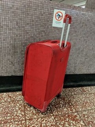 Used extra large 40kg Delsey Paris luggage 4 smooth wheel suitcase, not new but all working good baggage, lightweight cloth expandable with TSA lock, trolley Handle