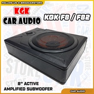 🔊 KGK CAR AUDIO KGK F8 / F82 Powered Active Sub Woofer 8 Inch Low Profile Underseat Subwoofer Amplif