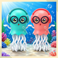 Magic Dancing Jellyfish Toy Mainan Sotong Menari LED Light Music Octopus Children Toys Kak Naga Funn