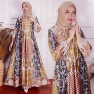 WPS Collection - Gamis Maxmara Silk Kirana - Gamis Husna Muslimah Ukuran Jumbo - Pakaian Gamis Wanit