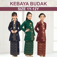 SONGKET MAJESTIC|KEBAYA BUDAK|SIZE 1Y–10Y|TAHUN |PEREMPUAN SONGKET TENUN |BAJU RAYA| BAJU TRADISIONA