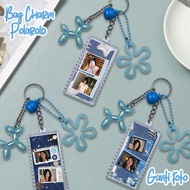 GANTUNGAN Customyou Custom Keychain polaroid Photo Couple Bestie Request Keychain Design