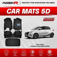 Fusion R 5D Ayla Car Carpet Premium Car Floor Carpet Carbon Car Carpet
