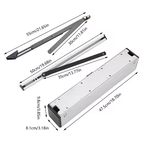 Automatic Swing Door Operator Kit, Compatible with Door Widths Up To 120cm/47.24in, Featuring 0-20s