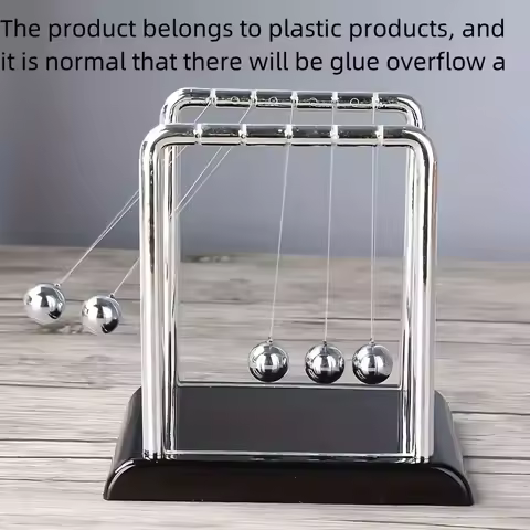 Newton's Cradle Balance Steel Ball Teaching Supplies Physics Science Pendulum Desktop Toys Stress Re