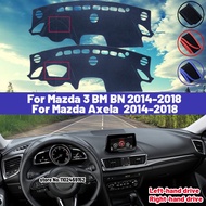 High Quality For Mazda 3 BM BN Axela 2014 2015 2016 2017 2018 Car Dashboard Cover Mat Sun Shade Avoid Light Pad Carpets Anti-UV