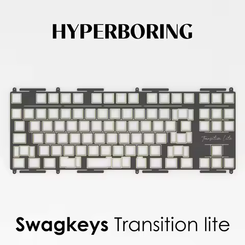 Swagkeys Transition Lite Keyboard Plate 6.25u 7u PP PC FR4 ( for Plate-Mounted and PCB Screw In Stab