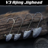 V3 Ajing Jighead 5pcs Fishing Hook Fishing Matakail UltraLight UL Lead Head SoftPlastic SP MicroHook