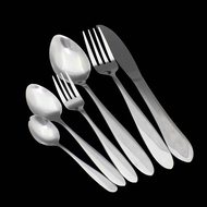 AS K1010 Kitchen Stainless Steel Cutlery Spoon Fork Knife Coffee Tea Spoon 6pcs