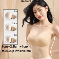 Queen secret 1cm+2.5cm+4cm Push Up Bra /Special Skin Tone Invisible Seamless Expansion Push Up Bra/s