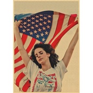 Lana Del Rey Vintage Modern Home Wall Art Canvas Poster Decor Music Album Character Aesthetics Desig