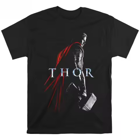 Marvel Genuine New Marvel Thor Comics Universe ComicsPrinted Men's and Women's Short Sleeve Loose Pl