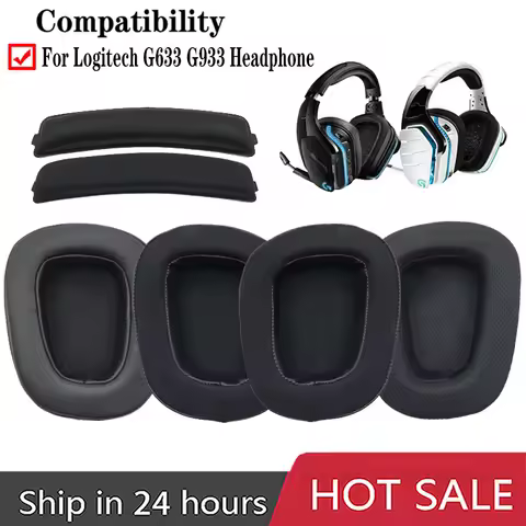 Replacement Earpads For Logitech G935 G635 G933 G633 Wireless Headphone Foam Earmuffs Cushion Access