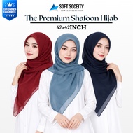 Shawl Keknis – 42x42" Square shafoon Hijab | Lightweight, Baby Seam, Multi-Style Wrap