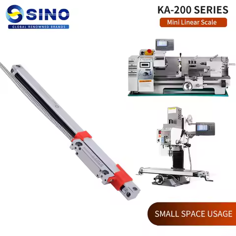 0.001mm SINO KA-200 16*16mm Mini DRO Linear Scale KA200 120 130 140 150 160 170 180 190 200mm TTL 1μ