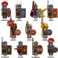 Boutique Medieval Roman Legion Building Blocks Minifigures Eagle Flag Trumpeter Reloaded Infantry Co