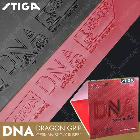 STIGA DNA Dragon Grip Table Tennis Rubber Made In Germany Sticky Ping Pong Rubber Sheet with Pre-tun