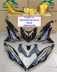 Rapido Cover Set Yamaha Y15ZR V1 V2 Exciter RC150-32 Yellow Gold Red Accessories Motor Y15 Y15ZR Ysuku Gold Blue Red