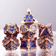 COCD20Metal Polyhedron d6Dungeons and Dragons DND Dice Board Game Dice Cthulhu Set RPG Running Group