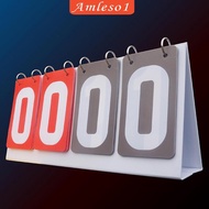 [Amleso1] Flip Score Board Scoring Board Score Flipper for Outdoor Football Baseball