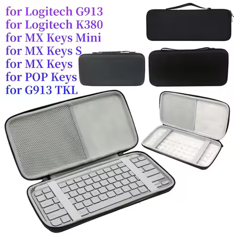 Protective Storage Bag EVA Illuminated Keyboard Storage Case Carry Case for Logitech MX Keys Mini Wi