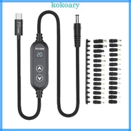 USB C DC5.5mm Power Supply 100W With 5V/12V/15V/19V/20V Output 28 Adapters