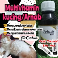 1 BOTOL : 100% original uphavit/ Vitamin Gemok Kucing / UPHAVIT / Multivitamin kucing / vitamin bulu