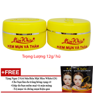 [HCM]Combo 2 Kem Mụn Và Thâm Miss White 12g tặng sữa rửa mặt Công Ty
