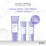 Wardah Renew You Paket Facial Wash + Day Night Cream 15 gr