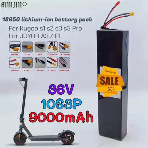 Electric scooter battery for KUGOO S1, S2, S3 AOVO / AOVOPRO AOVO M365PRO 36V 9.0Ah 10S3P