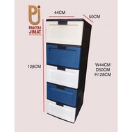 Abbaware 1403 BIG Drawer 5 tier /Cabinet/Plastic Drawer /Laci Simpanan/Drawer Storage Cabinet/Almari Baju