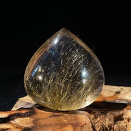 Natural Rutile Pendant Teardrop Golden Rutile Collectible Crystals Reiki Energy