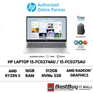 [NEW] HP LAPTOP 15-FC0374AU / 15-FC0375AU (AMD RYZEN 5/ AMD RADEON GRAPHICS/ 16GB RAM/ 512GB SSD)