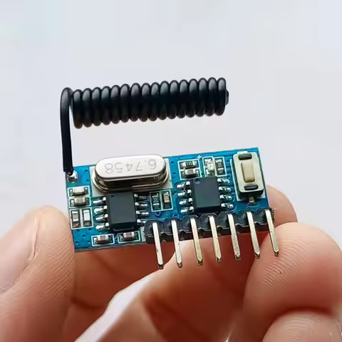 433 Mhz RF Remote Control Receiver and 433mhz RF Relay Receiver Switch Module DC3.3V-5V Jog Self-loc