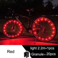 LED自行車輪燈防水自行車輻條燈自行車輪胎燈條夜間騎行安全警示燈 sysckp LED Bike Wheel Light Waterproof Bicycle Spoke Light Bicycle 