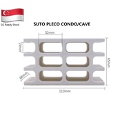 (SG Ready Stock) Suto Ceramic Pleco Cave/Condo For Aquarium Fish