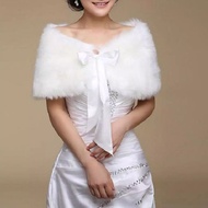 Wedding bolero fur ribbon
