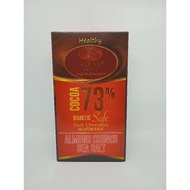 Dark Chocolate Couve 73% Almond Crunch Sea Salt @85gr/Diabetic Safe