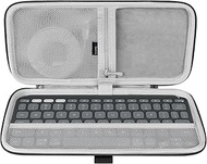 Geekria Keyboard Carrying Case, Hard Shell Protective Travel Bag for Wireless Portable Small Compact