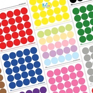 Premium 2.5 cm Round Sticker / 25 mm Waterproof Dot Label Sticker / Colorful Textile Fabric Factory 