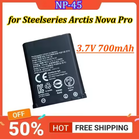 NP-45 3.7V 700mAh Wireless Bluetooth Headset Battery for Steelseries Arctis Nova Pro Replacement Bat